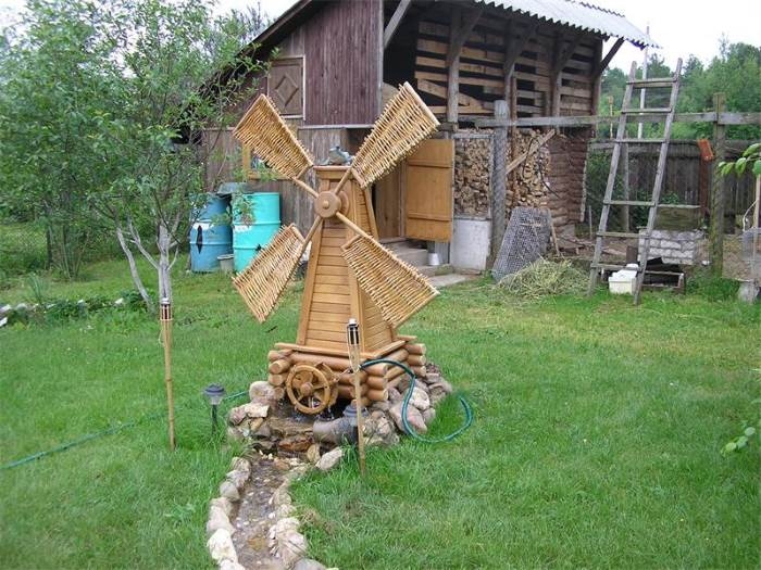 Декоративная мельница для сада
